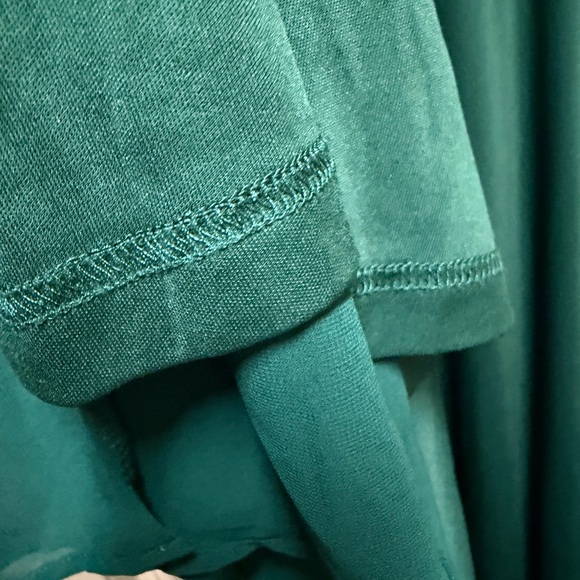 Lulu's Deep Emerald Wrap Maxi Dress - Picture 4 of 9